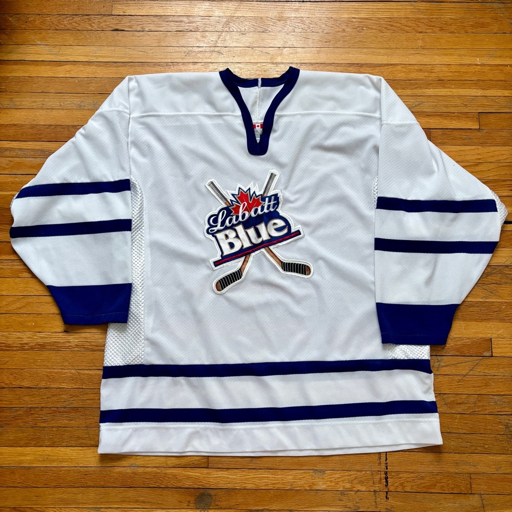 Vintage CCM Labatt Blue hockey jersey